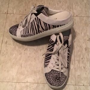 Zara Animal Print Mules, Sz 8 (39)